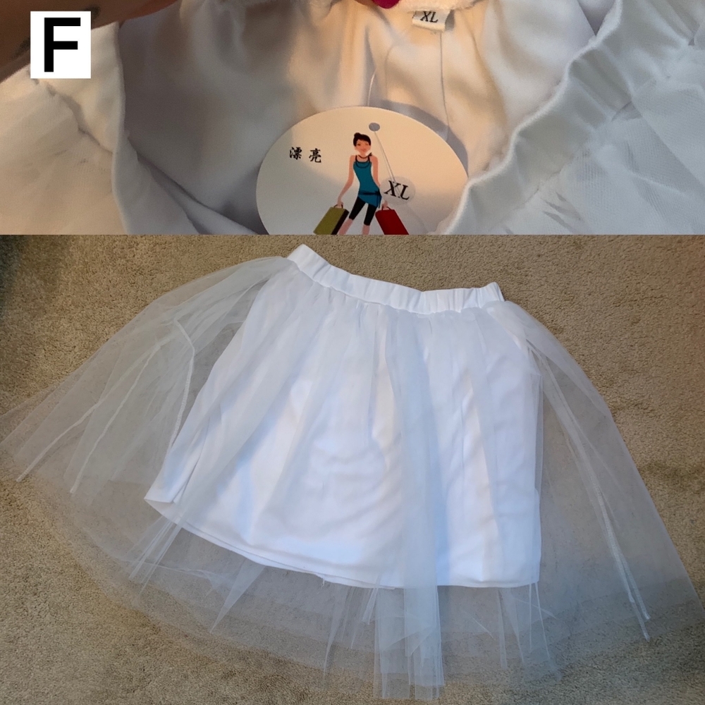 White Tutu Brand New: XL
